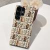 Estante de Libros Flor de Bordado de Imitación Tridimensional de Alta Venta Transfronteriza Funda para Teléfono Galaxia S24 Ultra Cubierta Protectora Dos en Uno