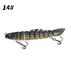 Isca Artificial Luya Multi-Seções Peixe 12cm 19g Barata Artificial de Múltiplas Seções Impressão 3D Isca Falsa de Nove Seções Atacado