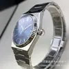 Relógio Mecânico Masculino 40mm Prata Vidro de Safira com Pulseira de Fecho Borboleta Duplo Compatível com Movimento Nh35