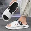 Sandalias de Chancla de Verano para Hombre, Nuevas, para Exteriores, Playa, Suela Gruesa, Cómodas, que Aumentan la Altura, para Interiores, Antideslizantes, Versátiles, Estilo Coreano, de Pareja, Modernas