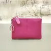 Cartera de Monedas de Cuero Billetera Corta Bolsa para Monedas Bolso de Mano Corto Multifuncional para Tarjetas Billetera de Cuero para Mujer Venta al por Mayor de Fábrica