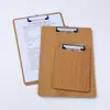 Portapapeles de Madera Espesor A4/A5 Tablero de Clip Tablero de Escritura Clip Papelería Bloc de Notas Estera Clip para Examen Menú