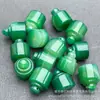 Selo Redondo Natural de Ágata Verde Escama Pingente Pingente de Jade Artesanal DIY Acessórios para Pendurar Celular Chave Venda por Atacado