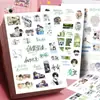 Colagem Original BL romance popular "Sa Ye" e "Mou Mou Preso na Noite Eterna" - Material de colagem transparente "Espere por mim depois da aula" para decoração DIY