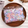 Nueva Serie de Colores Diademas de Bambú para Niños que No Dañan el Cabello, Gomas para el Cabello del Tamaño del Pulgar para Niñas, Cuerdas Elásticas para el Cabello