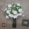 Flores de Rosa Artificiales de Seda de Alta Gama con Múltiples Cabezas para Decoración del Hogar y Exteriores