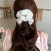 Goma de pelo scrunchie de retazos de lunares azules para mujer, estilo coreano, coletero de alta gama, nuevo accesorio versátil para coleta 2026