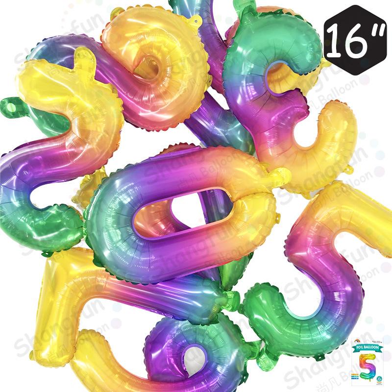 果冻色小数字主