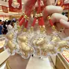 Regalo de Año Nuevo del Caballo Festival de Primavera: Hazte Rico Inmediatamente Cadena para Teléfono de Hilo Rojo Dorado Llavero Colgante Pequeño de Dibujos Animados Venta al por Mayor