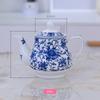 Bule de Água Fria de Cerâmica, Bule de Porcelana Grande Capacidade para Uso Doméstico Estilo Antigo, Estilo Chinês Resistente ao Calor, Disponível em Vários Tamanhos com Filtro