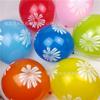 Globo Transparente Grande de Crisantemo de 12 Pulgadas Impresión a Color en Cinco Lados Engrosado Decoración para Fiesta de Boda Juguete Globo de Lentejuelas