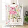 Manta de franela engrosada de dibujos animados para siesta en la oficina, manta para aire acondicionado, funda de manta para sofá, manta de verano DIY, venta al por mayor