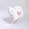 Gorro de bebé de primavera y otoño, fino, para niña, princesa, de algodón, parasol, gorro de extensión uterina neonatal, gorro de protección fetal con salmuera.