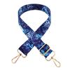 Nueva correa de hombro ancha con diseño de flor de transferencia de calor de color, estilo étnico, ajustable, bandolera larga, accesorios para bolso.