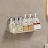 Prateleira de Armazenamento para Banheiro, Banheiro Lavabo Lavatório, Lavatório de Parede Sem Furos, Prateleira de Armazenamento de Cosméticos de Parede