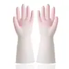 Luvas de Borracha Látex Impermeáveis Duráveis para Limpeza de Cozinha, Lavar Roupas e Louças, Luvas de Borracha Plástica Espessadas para Lavar Louças