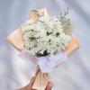 Mini ramo de gypsophila exquisito, hecho a mano, flores secas para coche, rosa eterna, regalo de bricolaje, decoración de regalo de mano