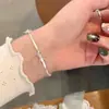 Colar Colorido de Pedras Naturais Suturadas para Mulheres, Design de Nicho Simples e Elegante, Moda de Alto Padrão, Corrente Versátil para Clavícula Atacado