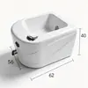 Tina de Pie para Baño de Pies Comercial de Acrílico Tina para Pies Salón de Uñas Manicura Pedicura Cubo Spa Masaje Piscina Tanque de Baño de Pies de Cerámica