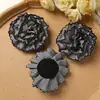 Ins Coreana Dulce y Picante Chica Tela de Cuadros Azules Flores DIY Agarrador Cuerda para el Cabello Tocado Broche Falda Accesorios de Flores