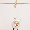 Decoraciones navideñas muñeco de estrella de cinco puntas adornos de ciervo marioneta creativa vitrina de escritorio adornos colgantes pequeños de felpa