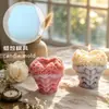 Vela em Forma de Coração 3D Gravada para o Dia dos Namorados Ornamento de Aromaterapia Molde Criativo de Gesso Rosa Molde de Silicone