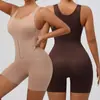 Body Cruzado Plus Size Sem Costas com Controle de Barriga, Afunilamento da Cintura, Modelador Abotoado, Camisola Modeladora Feminina de Perna Reta