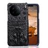Aplicable a carcasa de teléfono móvil Vivo X80 piel de vaca cocodrilo calavera media funda X80Pro + funda protectora de cuero
