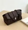 Diseño de Nicho Piel de Vaca Curtida al Vegetal Bolso Tipo Baguette de Alta Gama Maletín Piel Genuina Bolso para Mujer Tendencia Transfronteriza Bolso Tote para el Trabajo