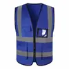 Chaleco Reflectante de Múltiples Bolsillos Ropa de Sanidad Ingeniería de Tráfico Vial Chaleco Reflectante Personalizable
