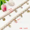 Estilo Étnico Hecho a Mano con Conchas y Cuerda de Cáñamo Borla Encaje Cinta de Algodón y Lino DIY Ropa de Estilo Bohemio y Accesorios Textiles para el Hogar