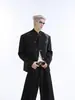Estilo Chino Nuevo Estilo Chino Tinta Salpicada Cuello Alto Metal Decorativo Traje Chaqueta Primavera y Otoño Moda Callejera Versátil Traje Superior