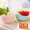 Cesta de Frutas y Verduras Lavadora de Arroz Colador de Arroz Cesta Escurridora Suministros de Cocina Multifuncional para el Hogar Recipiente Engrosado para Lavar Arroz Lavado de Verduras de Plástico