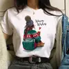 Abastecimiento transfronterizo Moda Urbana para Chicas Estilo Retro Holgado Lindo Camiseta de Manga Corta Estilo Europeo y Americano para Mujer