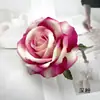 Terciopelo Sintético Flor de Rosa con Perla Grande Cabeza de Flor DIY Corona de Flores Flores Artificiales Arreglo de Pared de Flores para Boda Accesorios de Fotografía