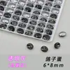 Ovos de pombo K9 de alta qualidade 6*8mm corte ninho de pássaro grandes decorações de diamante brilhante de alta transparência com base pontiaguda para nail art