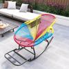 Sillón Mecedora para Adultos Redondo Siesta Adulto 300 Jin Rojo de Internet Silla Reclinable Balcón Silla Mecedora Reclinable para Marido y Mujer