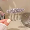 Peine Dulce para el Cabello con Pedrería para Flequillo, Peine para la Parte Trasera de la Cabeza, Peine para Recoger la Mitad del Cabello, Pasador, Accesorio para el Cabello para Primavera