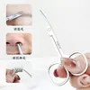 Tesouras de Beleza Pontiagudas em Estoque para Atacado, Tesouras Pequenas para Pelos do Nariz com Ponta Arredondada, Tesouras Pequenas para Maquiagem, Tesouras para Fita de Pálpebra Dupla, Tesouras de 1,8 mm de Espessura