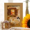 Papel para Diario Hueco Estilo Sal, Marco Base de Encaje con Borde Vintage, Decoración de Collage Sin Cortar