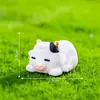 Miniatura de paisagem criativa estatueta de vaca corajosa, acessórios de decoração DIY para paisagismo de jardim, enfeites de mesa e de carro