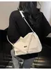 Bolsa de Ombro Feminina Grande Capacidade Versátil Casual Nova Moda Primavera 2026 com Acabamento de Luxo para o Dia a Dia Bolsa Tote