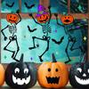 Nuevas Pegatinas Autoadhesivas de PVC de Calabaza de Calavera de Halloween AFH1421 Transfronterizas Divertidas para Dormitorio Removibles por Lote