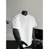 Camiseta Básica Masculina de Cor Sólida com Manga Curta, Gola Redonda, Corte Solto, Simples, Nova Moda de Verão