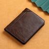 Fabricante en stock al por mayor billetera japonesa para hombre 2023 nueva cuero corta porta-tarjetas integrado para licencia de conducir cuero para hombre