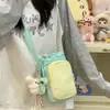 Bolso pequeño de color block dopamina para mujer, nuevo bolso cruzado para el trabajo, bolso para botella de agua para deportes al aire libre, ciclismo, yoga, bolso de hombro