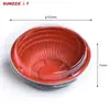 Sanze Caliente 350/500/550/700/1000ml Tazón para Llevar de Plástico para Arroz y Sopa, Apto para Microondas
