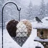 Coração de Ninho de Pássaro Arte para Jardim Externo Bola em Formato de Ninho de Pássaro Decoração de Jardim