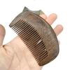 Pente de Ébano Natural Mini Pente para Calças com Aba de Bolso Pente de Maquiagem Portátil Pente de Madeira Pente para Cabelo Pente de Massagem Madeira Inteira Espessada Pente de Madeira Pequeno
