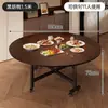 Mesa de jantar dobrável para casas pequenas, mesa redonda grande móvel para 10 pessoas, mesa de jantar para 20 pessoas, mesa redonda dobrável